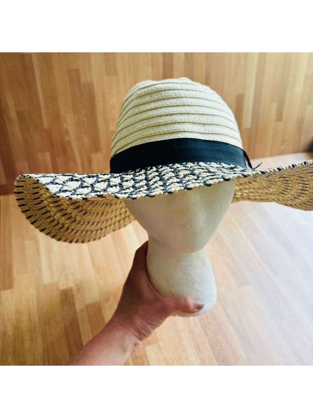 Shiraleah wicker summer women's hat nwot - Picture 1 of 11